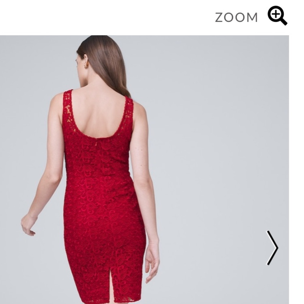 White House Black Market GORGEOUS Red dress4X/HP๐ - Picture 2 of 6